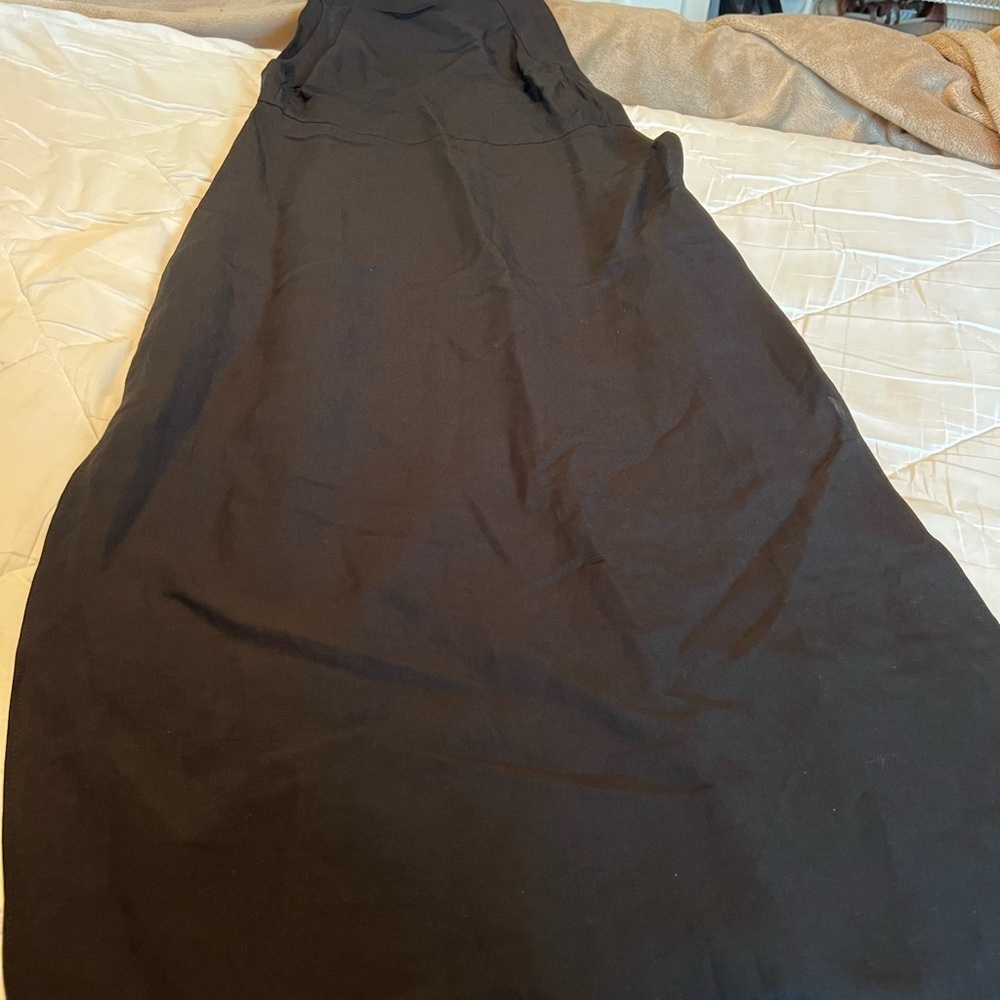 Zara Linen Classic Black Dress